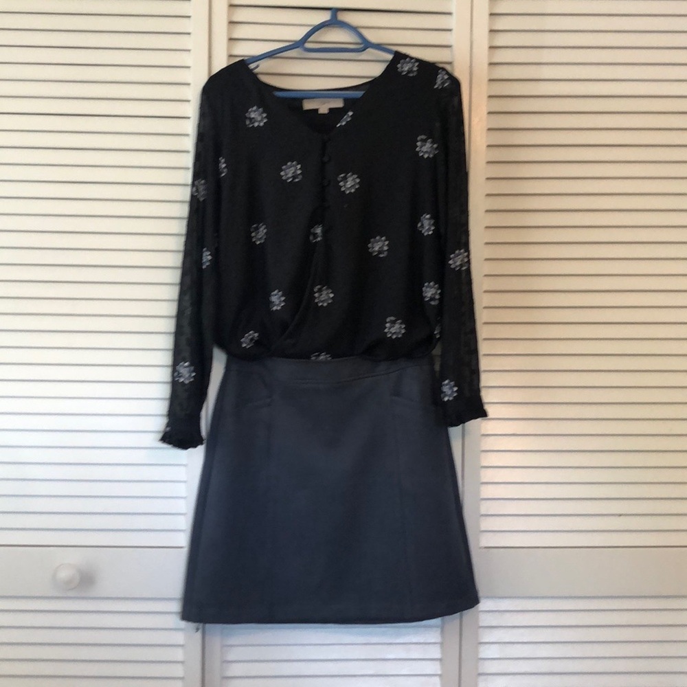 Beautiful Mini Skirt and Coordinating Blouse